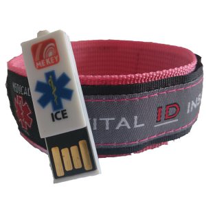large pink id wristband