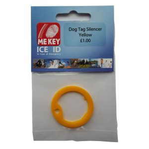 dog tag silencer yellow