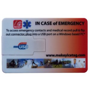 medical alert id card back
