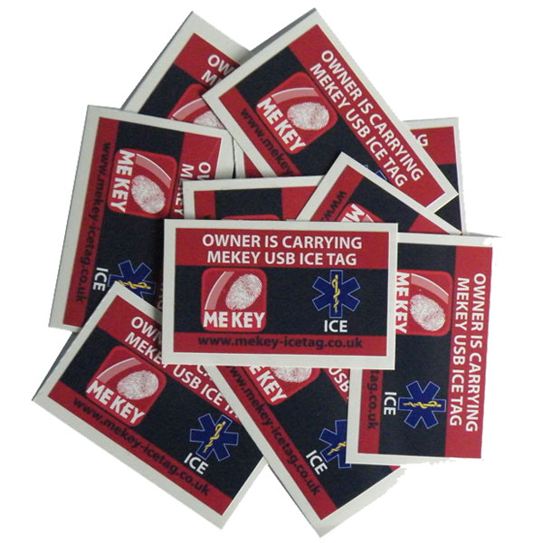 ICE information id stickers