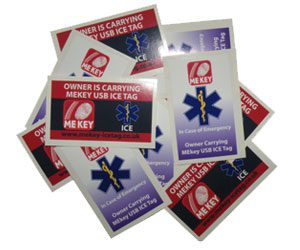 ice information stickers