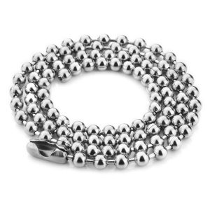 stainless steel ball chain id pendants